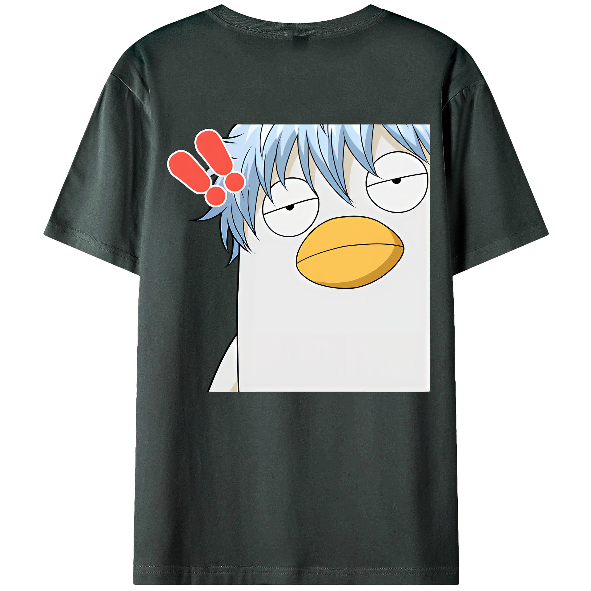 （画像用） ぎんたま 坂田銀時（さかたぎんとき） 神楽 志村新八（しむら しんぱち） GINTAMA Sakata Gintoki Kagura Shimura Shinpachi 綿100％ メンズ半袖Tシャツ（バックプリント） 通気性